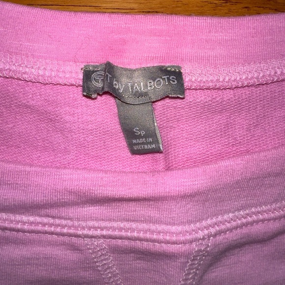 Talbots T By Talbots Pink Ombré Tie Dye Long Sleeve Pullover Top Shirt SP - Picture 2 of 5